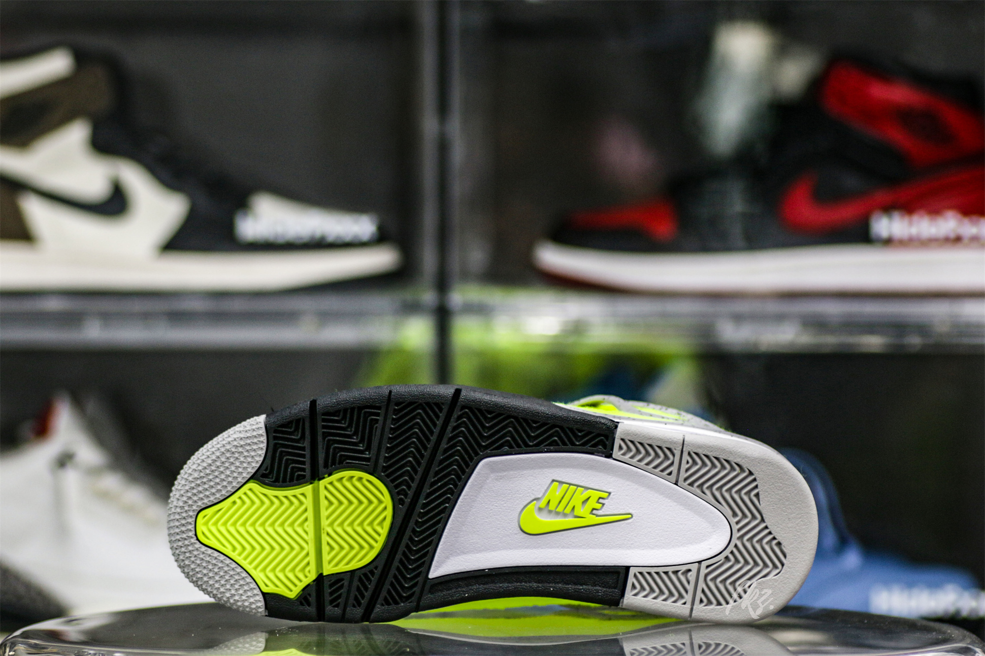 Air Jordan 4 “Tennis Ball” Custom Atomic Green/Black