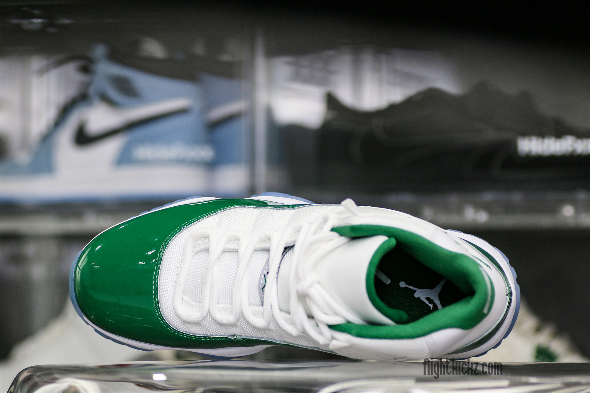 Air Jordan 11 Retro White And Green Oxidized