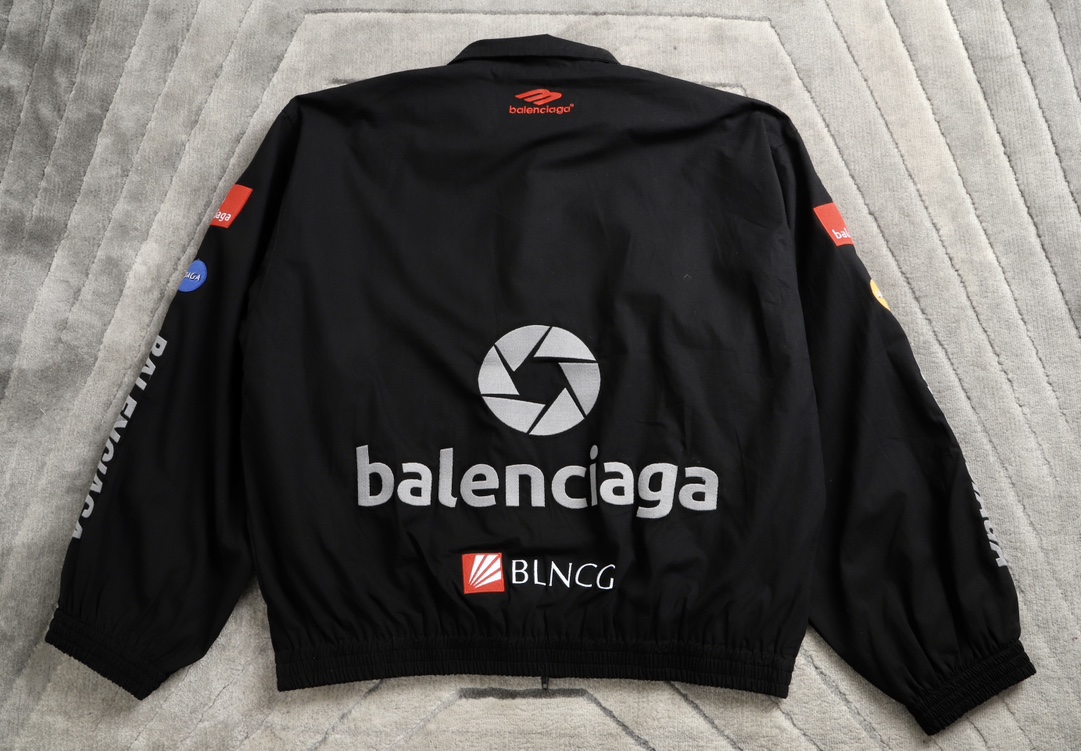 Balancig* logo-print Zip Jacket