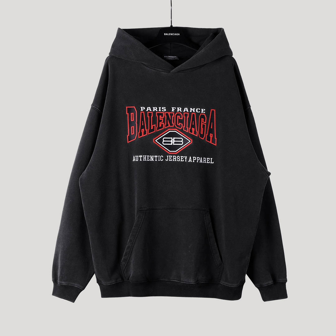 Balancig* logo-embroidered Oversized Hoodie