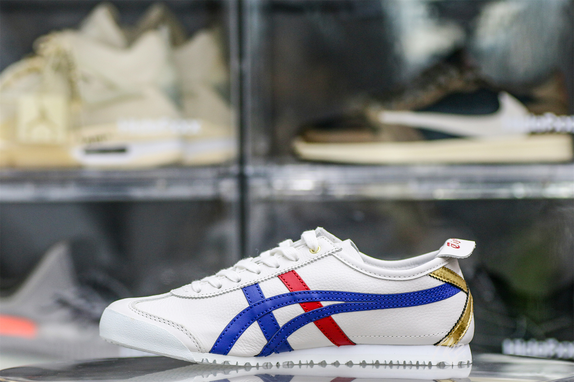 ASICS Mexico 66 White Blue Red Metallic Gold