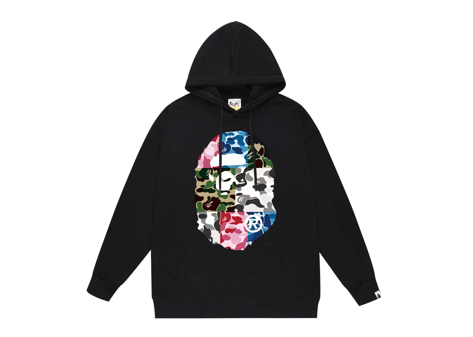 BAPE classic camo Ape Head logo hoodie