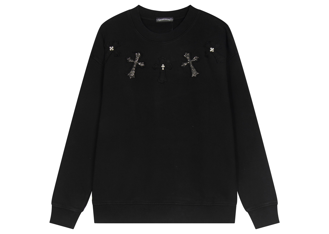 Ch*0me He**ts latest heavy-weight basic crewneck sweatshirt in black