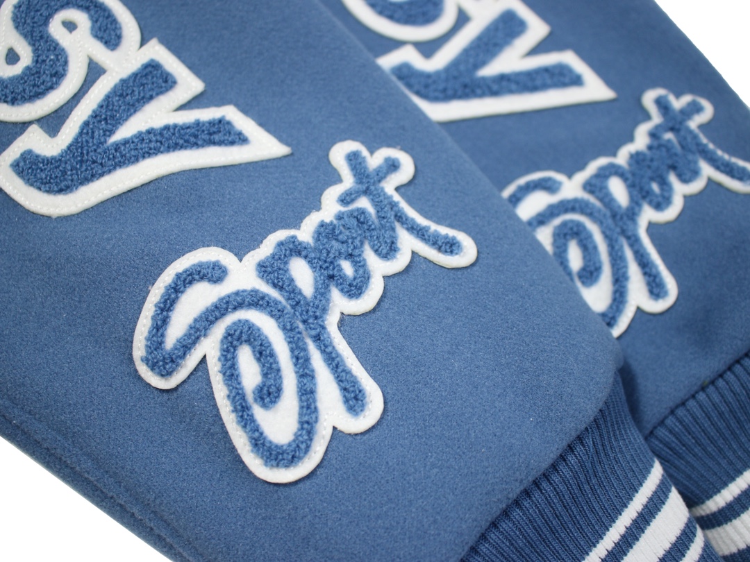 Stussy FW24 Embroidery ArmsVarsity Jacket