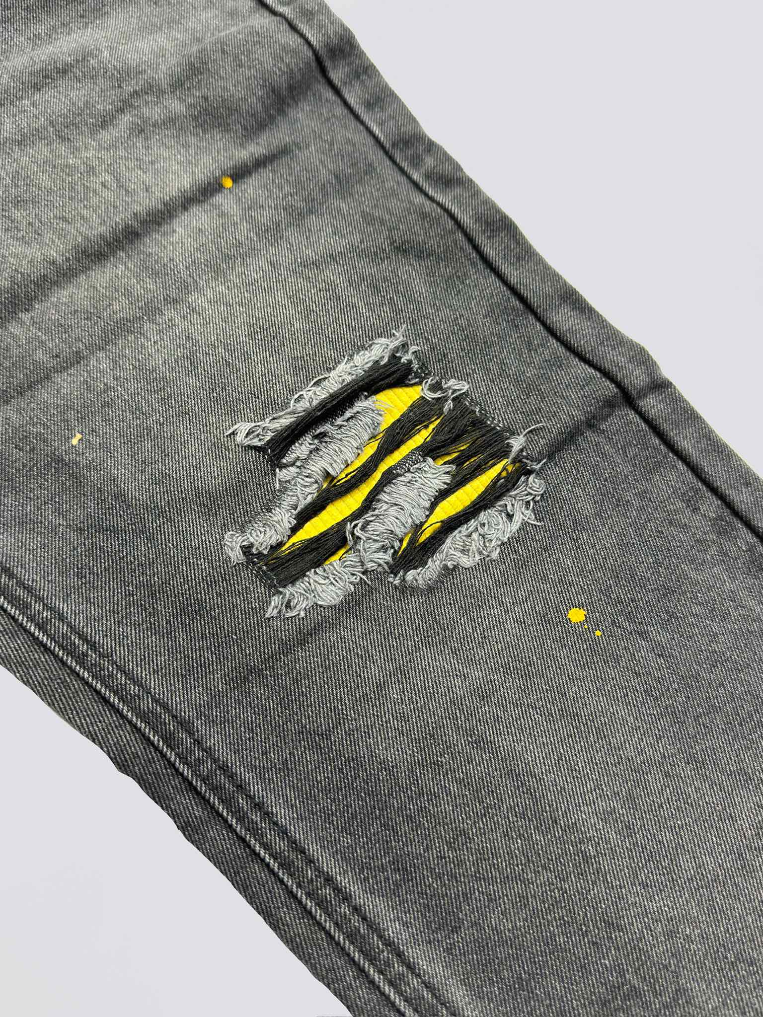 Drew House Broken Hole Washed Splash Ink Jeans