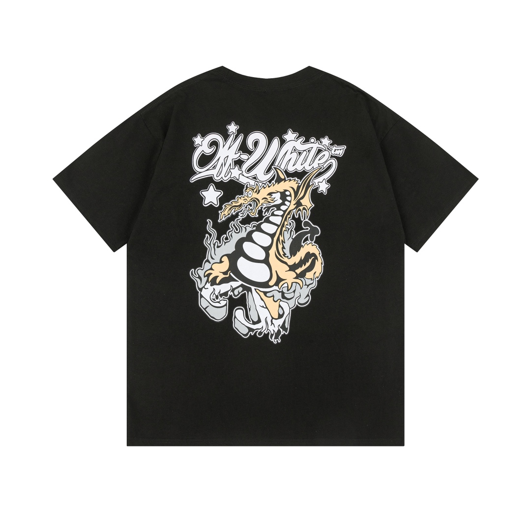 Off-White Virgil Abloh Dragon Skate. Skate T-Shirt