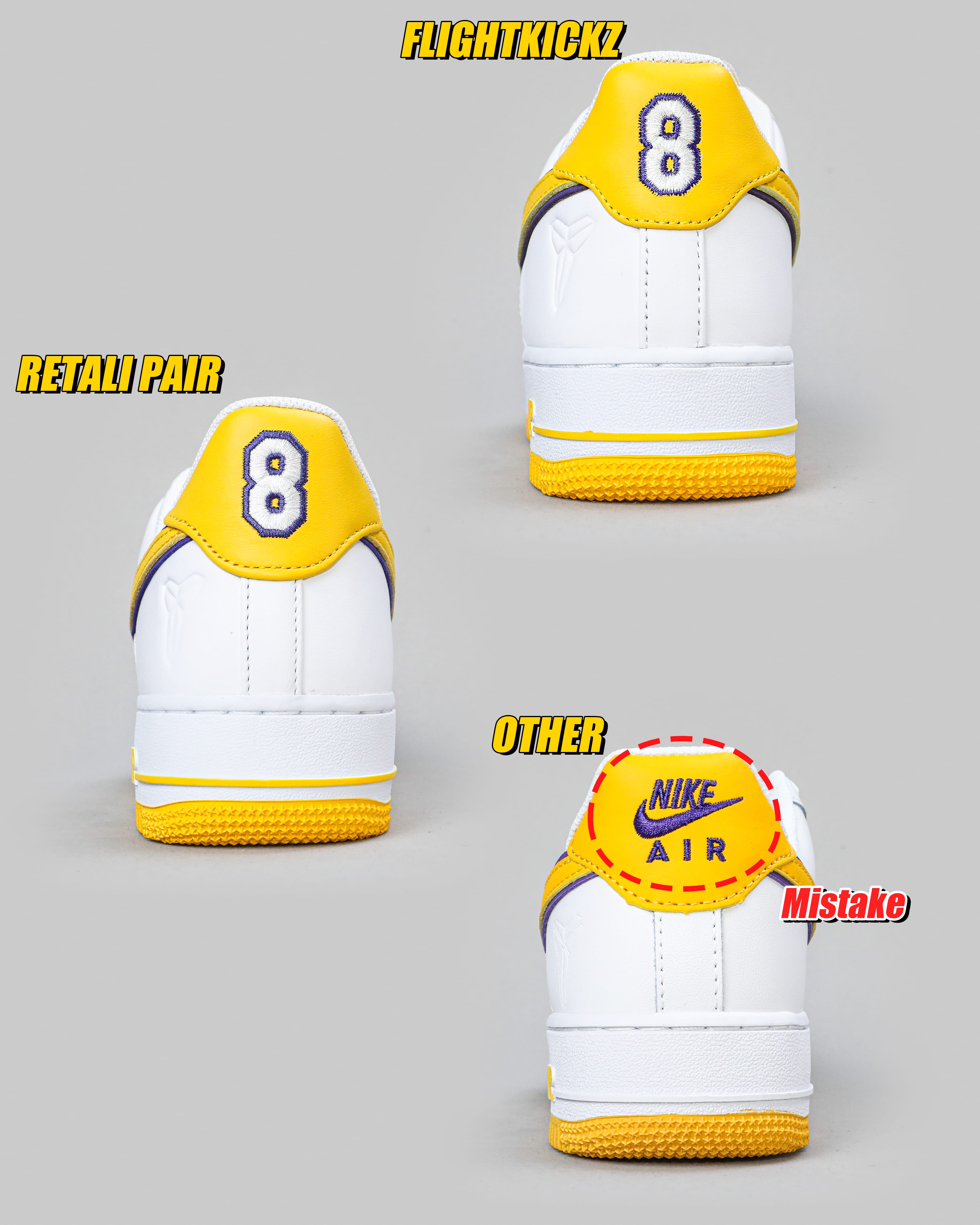 Nike Air Force 1 Low Retro QS Kobe Bryant Lakers Home（Ln5 A1）