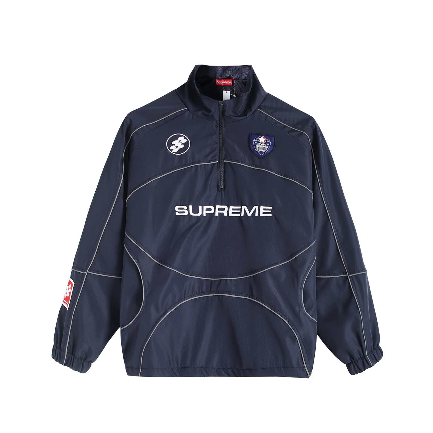 Supreme FW24 WEEK11 Reflective Piping Pullover 3M