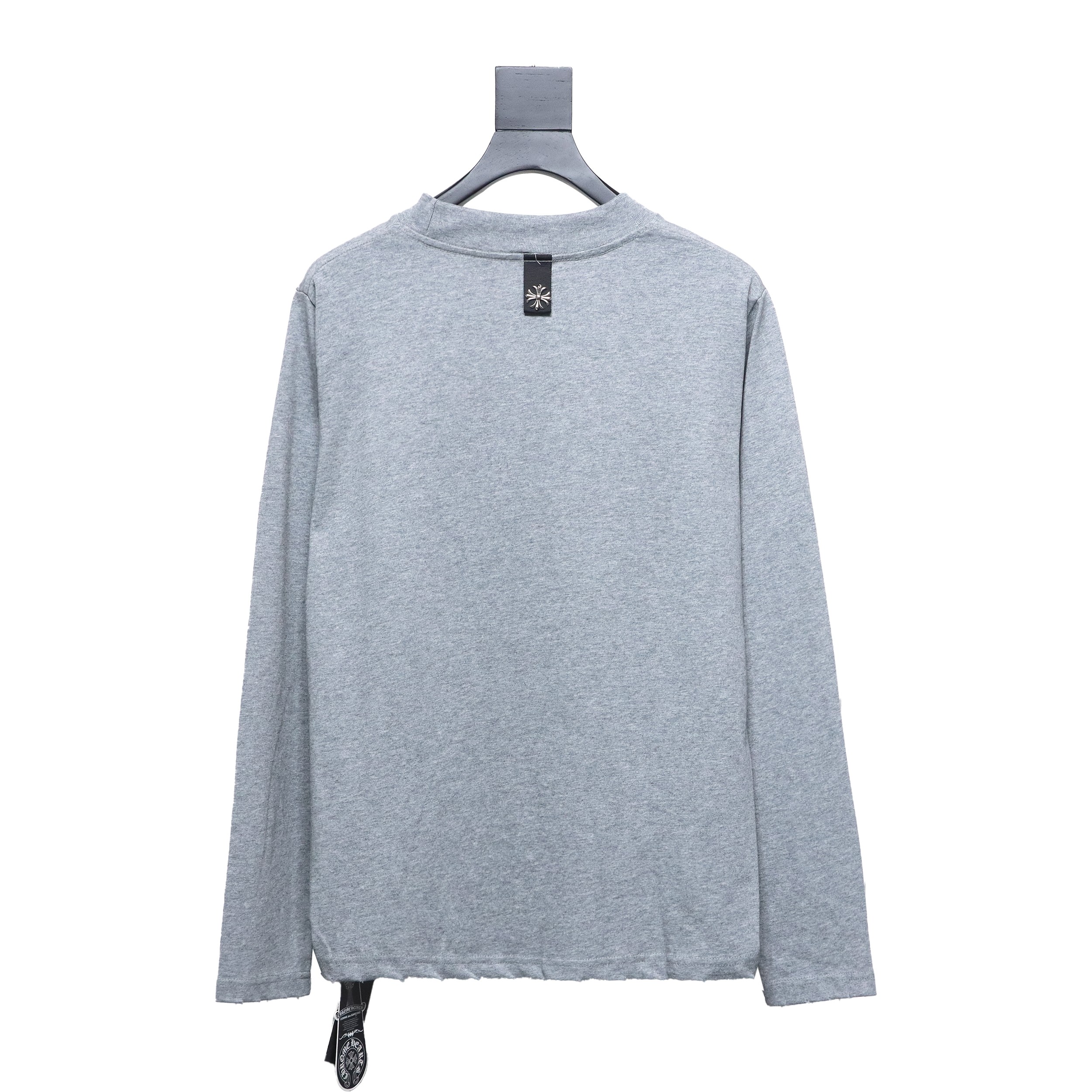 Chorme Heart Cross pendant Long Sleeve T-Shirt