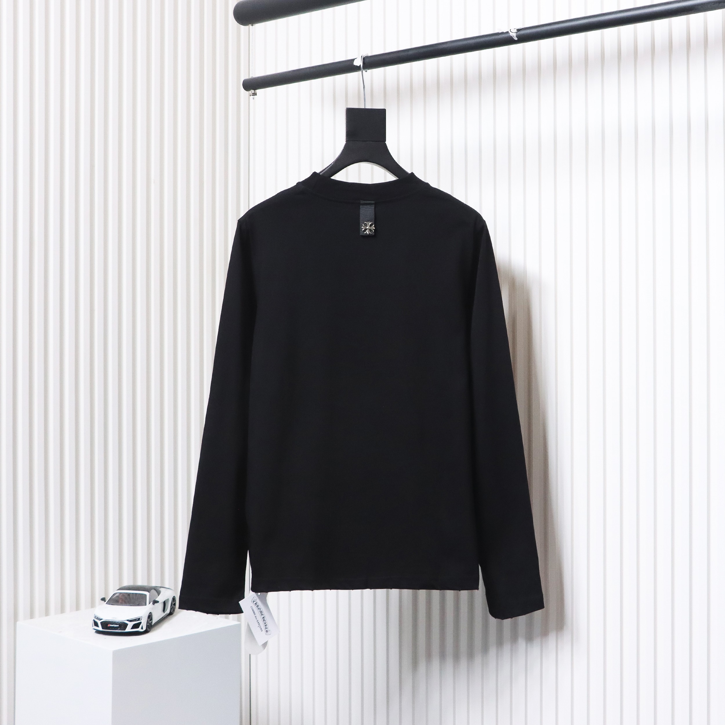 Chorme Heart Cross pendant Long Sleeve T-Shirt