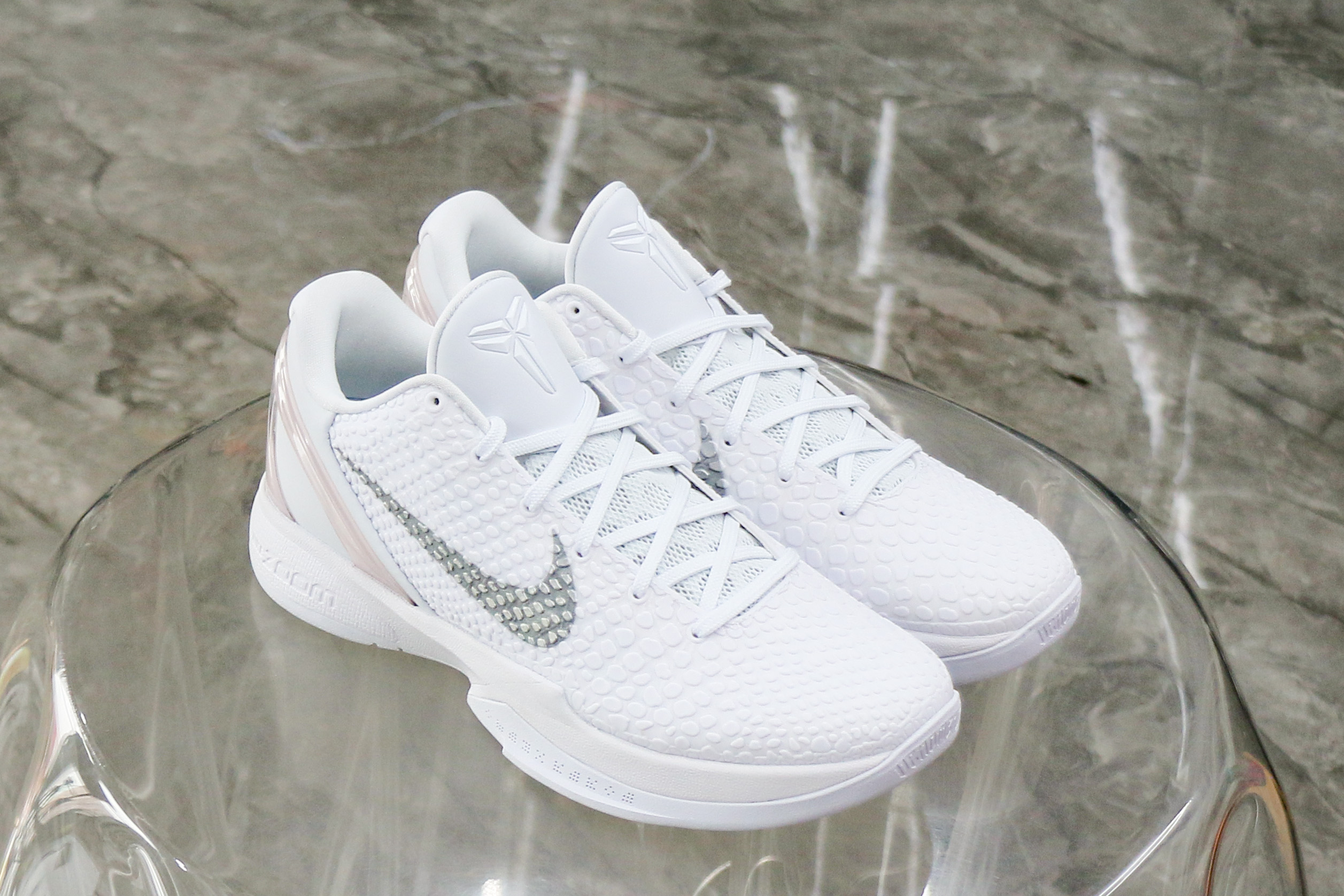 Nike Kobe 6 Protro White Grey Sample（Ln5 A1）