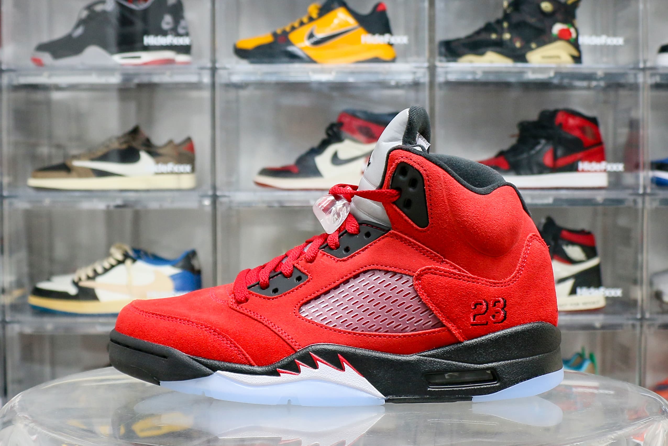 Air Jordan 5 Retro Raging Bull Red Suede