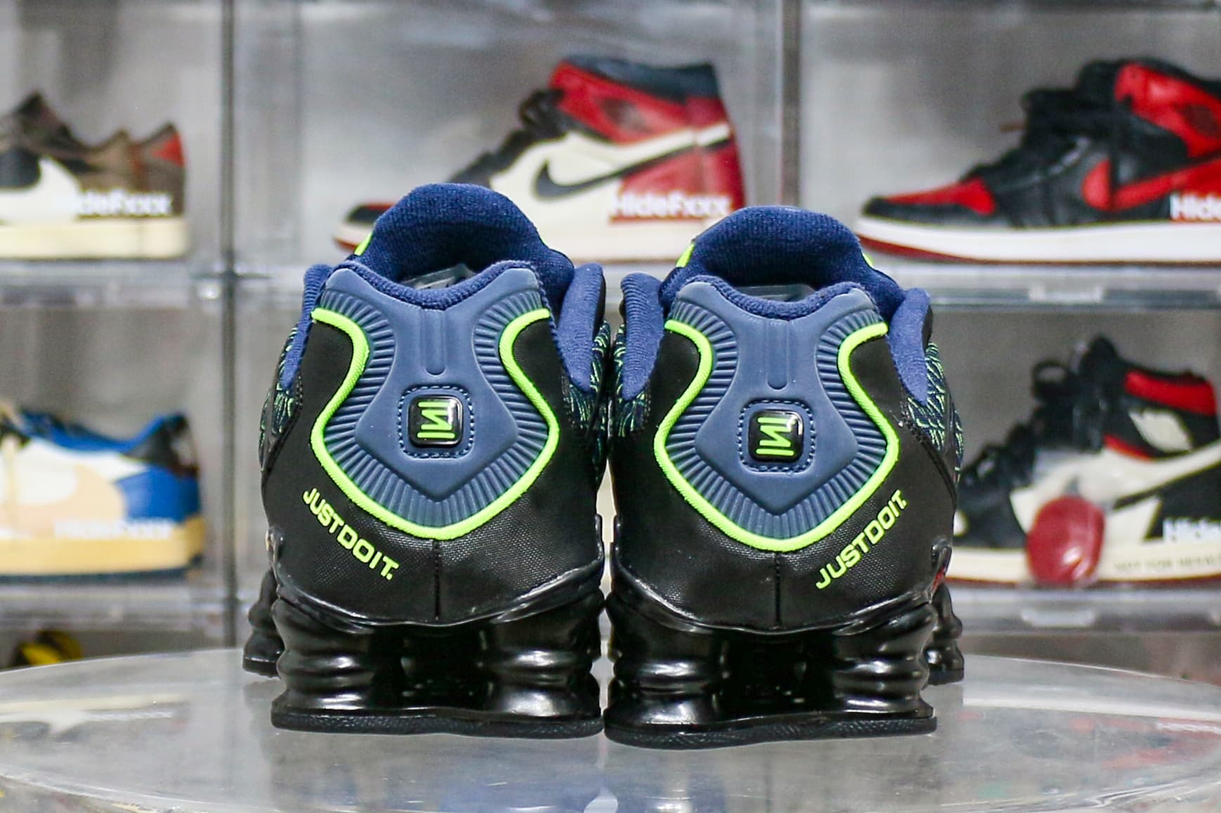 Nike Shox TL Mini Swoosh Obsidian Black Volt