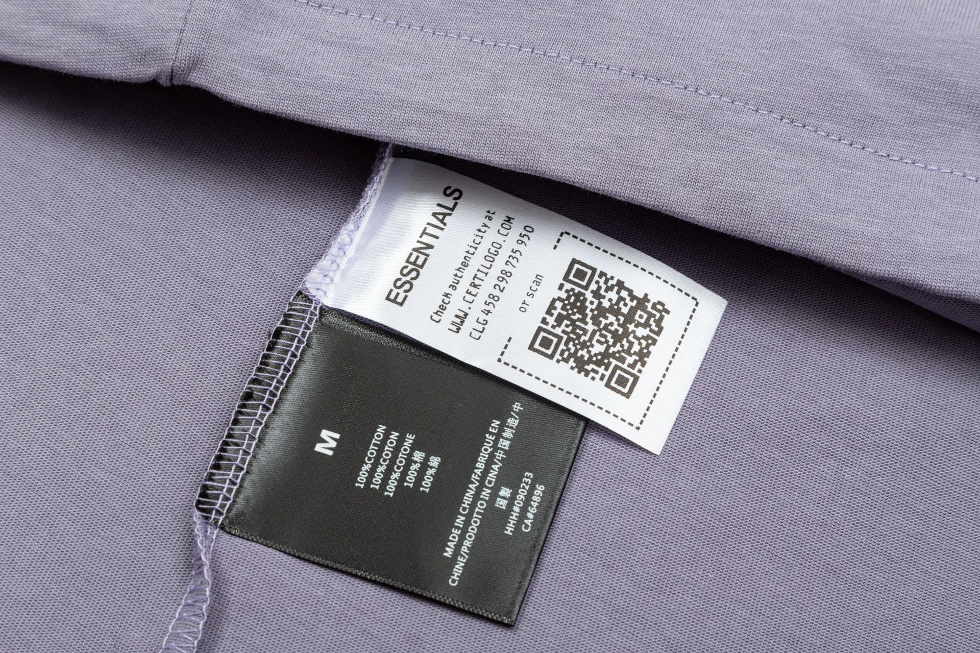 FOG Essentials 2025 Spring SummerLetter Print Short Sleeve T-Shirt